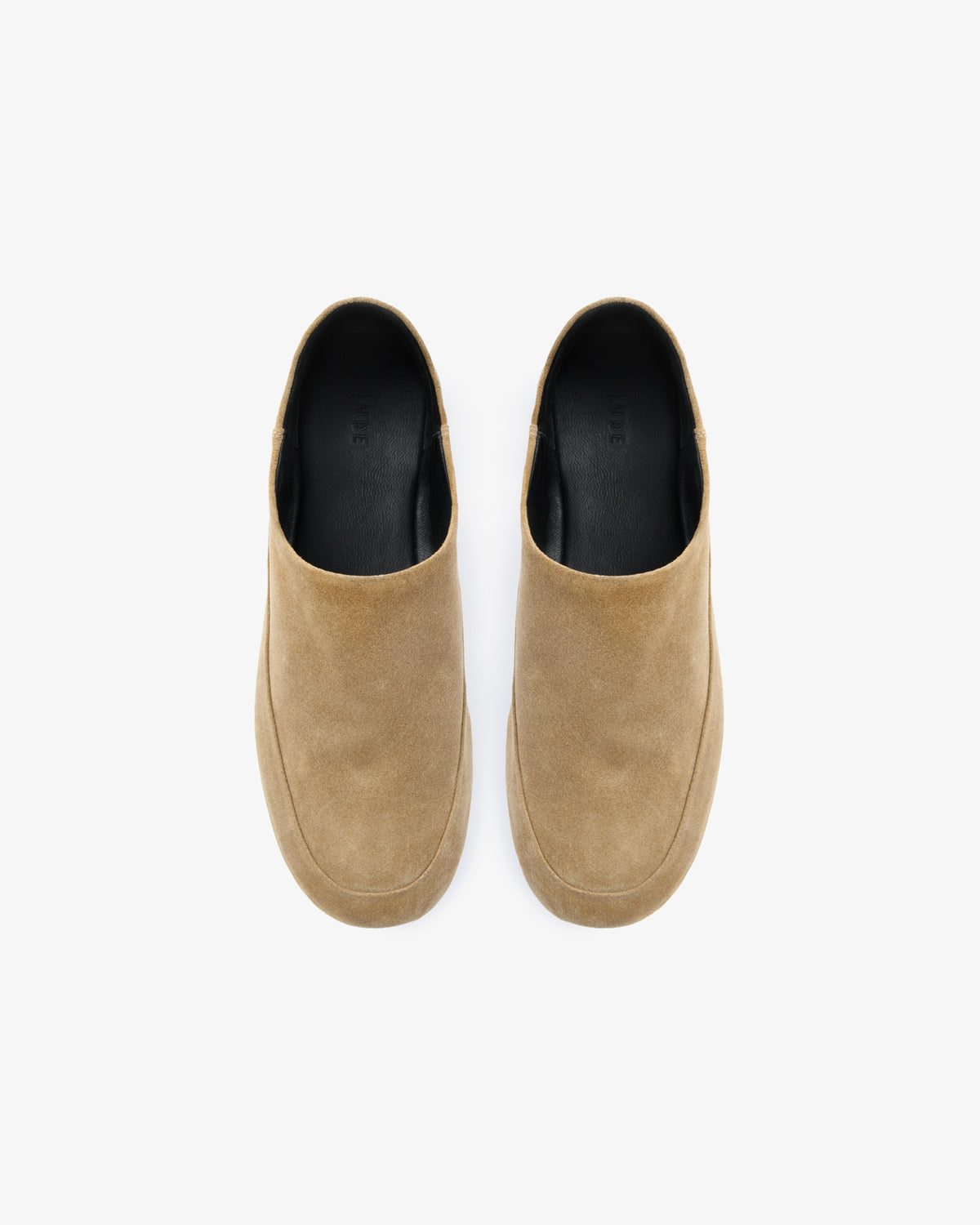 Floor Slipper Beige Suede Leather