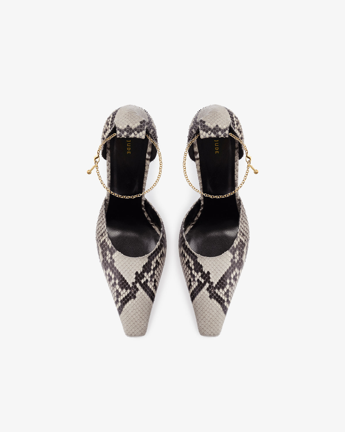 Faith Pump Stone Python Leather