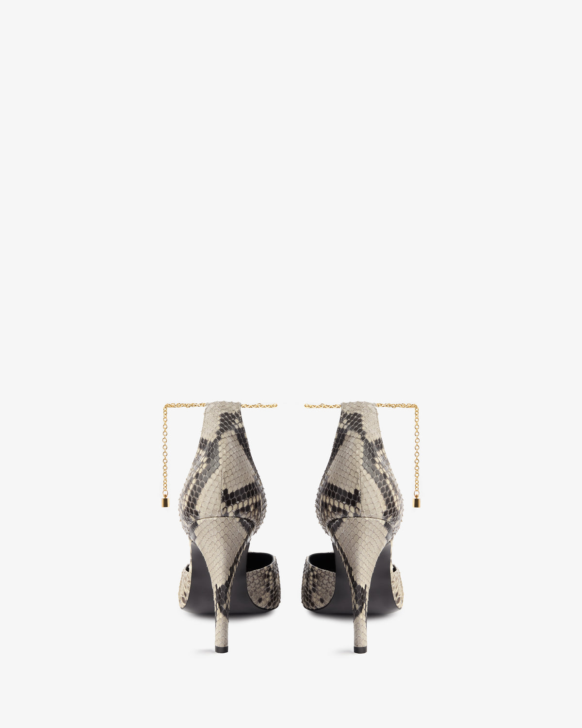Faith Pump Stone Python Leather