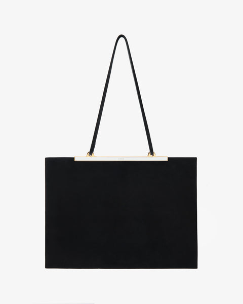 Gaia Bag Black Nubuck Leather