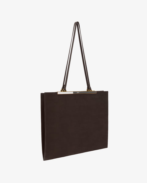 Gaia Bag Brown Nubuck Leather