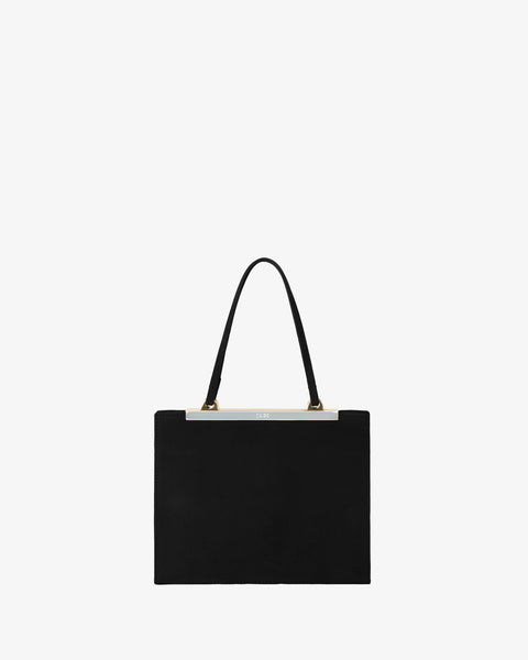 Gaia Mini Bag Black Nubuck Leather