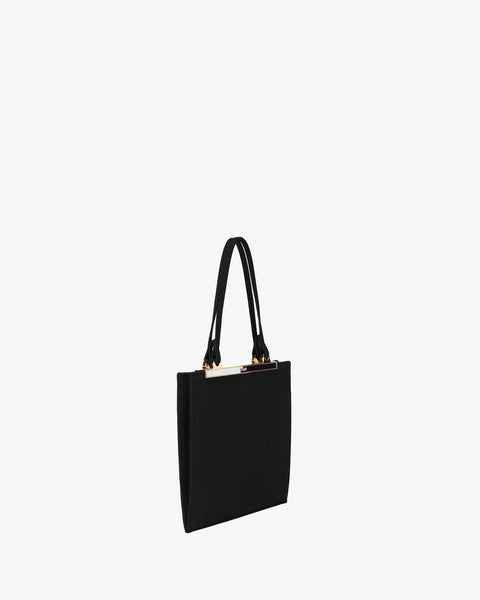 Gaia Mini Bag Black Nubuck Leather