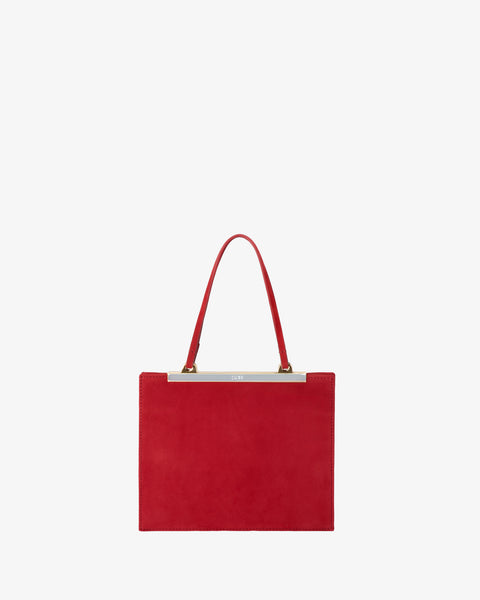 Gaia Mini Bag Red Nubuck Leather