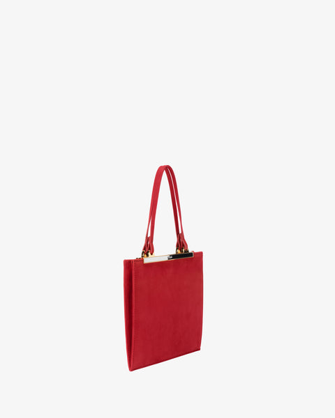 Gaia Mini Bag Red Nubuck Leather