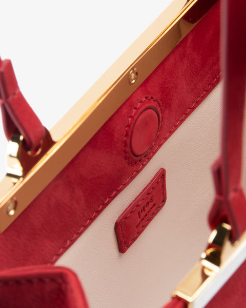 Gaia Mini Bag Red Nubuck Leather