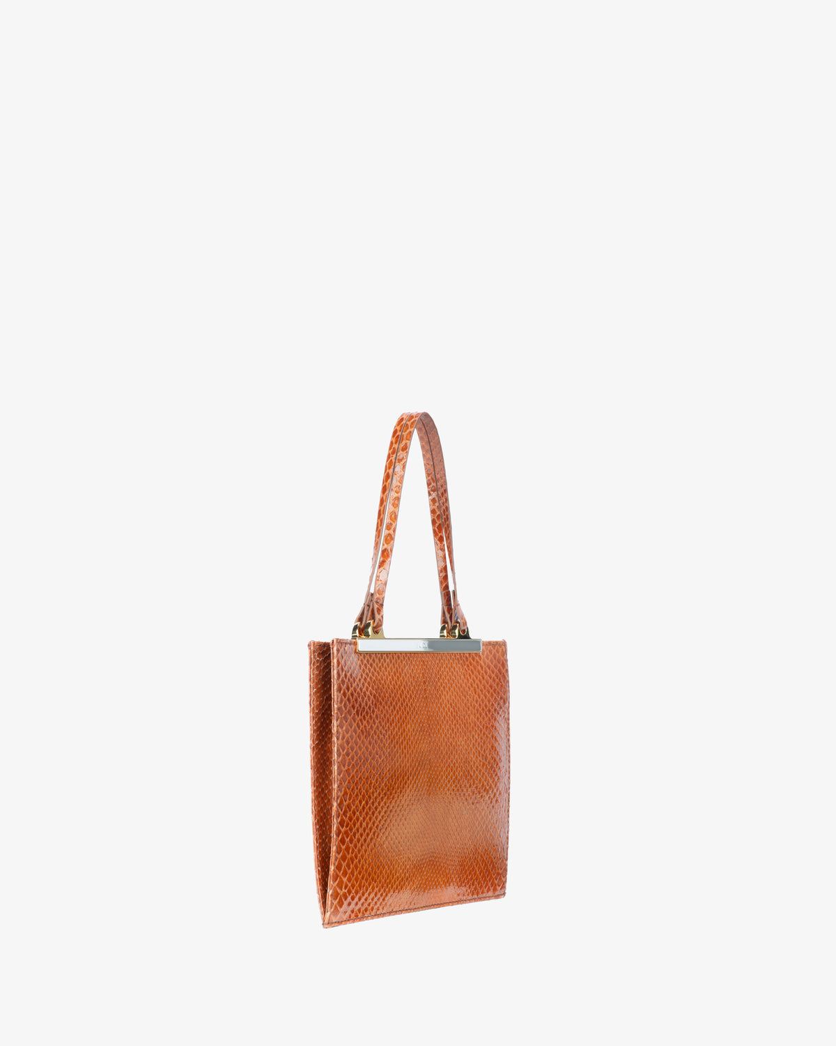 Gaia Mini Bag Tan Python Leather
