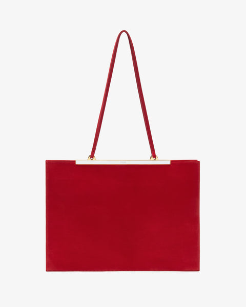 Gaia Bag Red Nubuck Leather