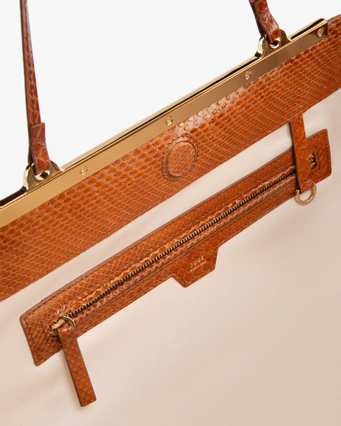 Gaia Bag Tan Python Leather
