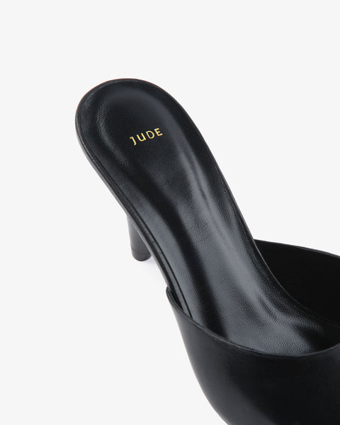 Gild Mule Black Leather