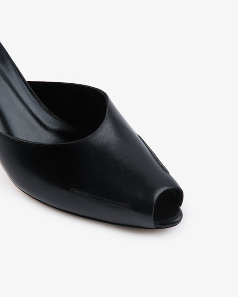 Gild Mule Black Leather