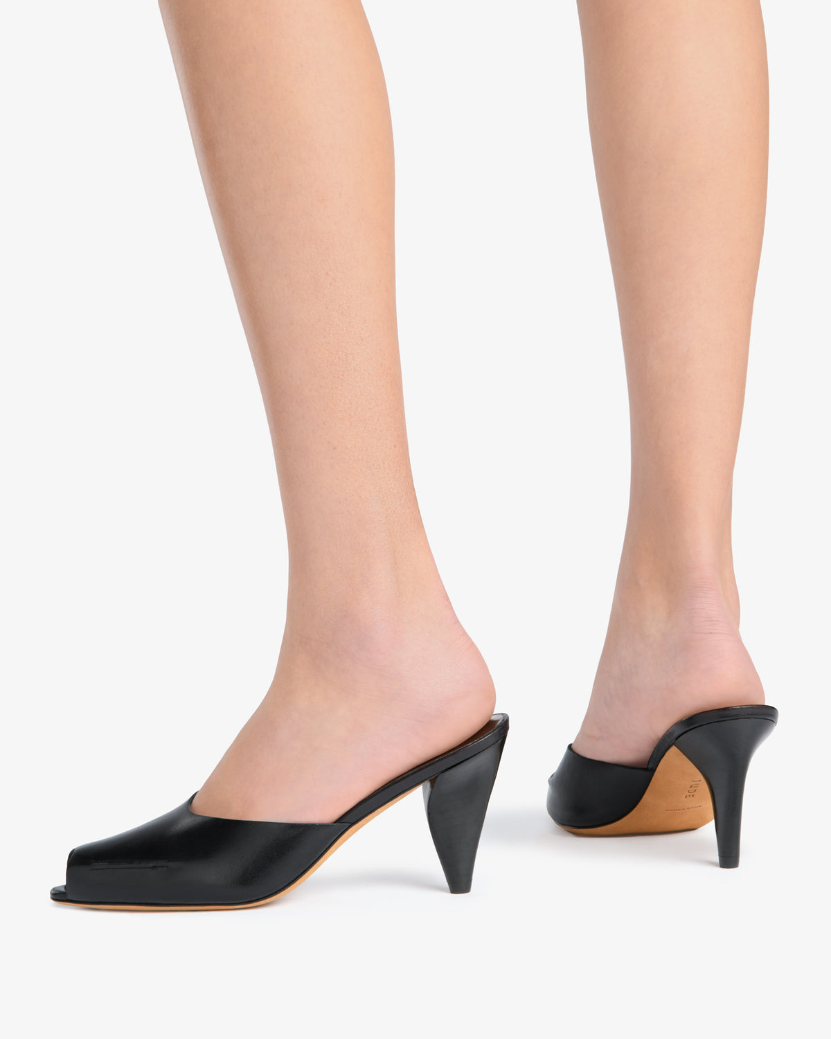 Gild Mule Black Leather