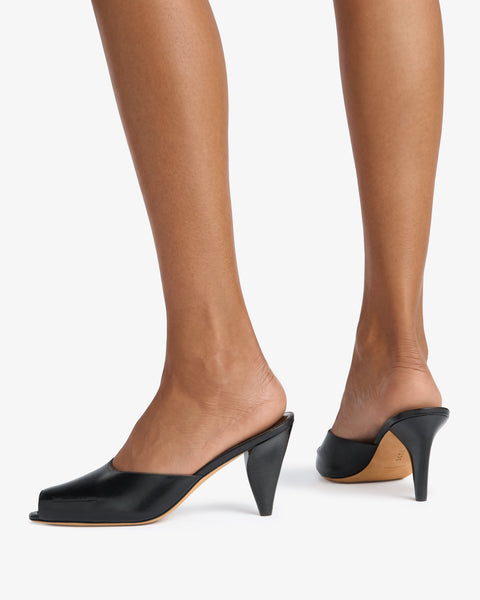 Gild Mule Black Leather