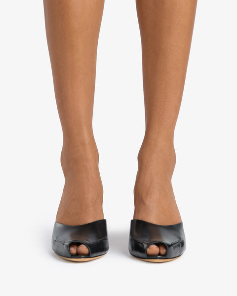 Gild Mule Black Leather