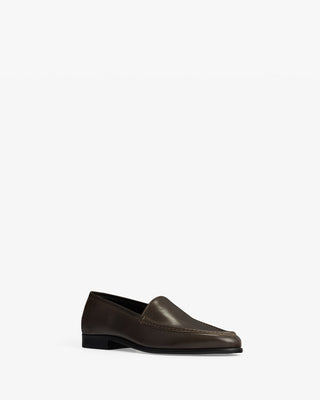gomper loafer in mocha leather - Second Image