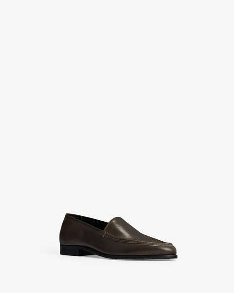 gomper loafer in mocha leather - Second Image