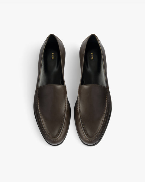 gomper loafer in mocha leather