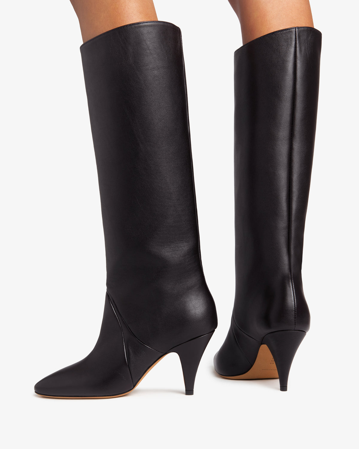 Haze Knee Boot Indigo Creased Leather