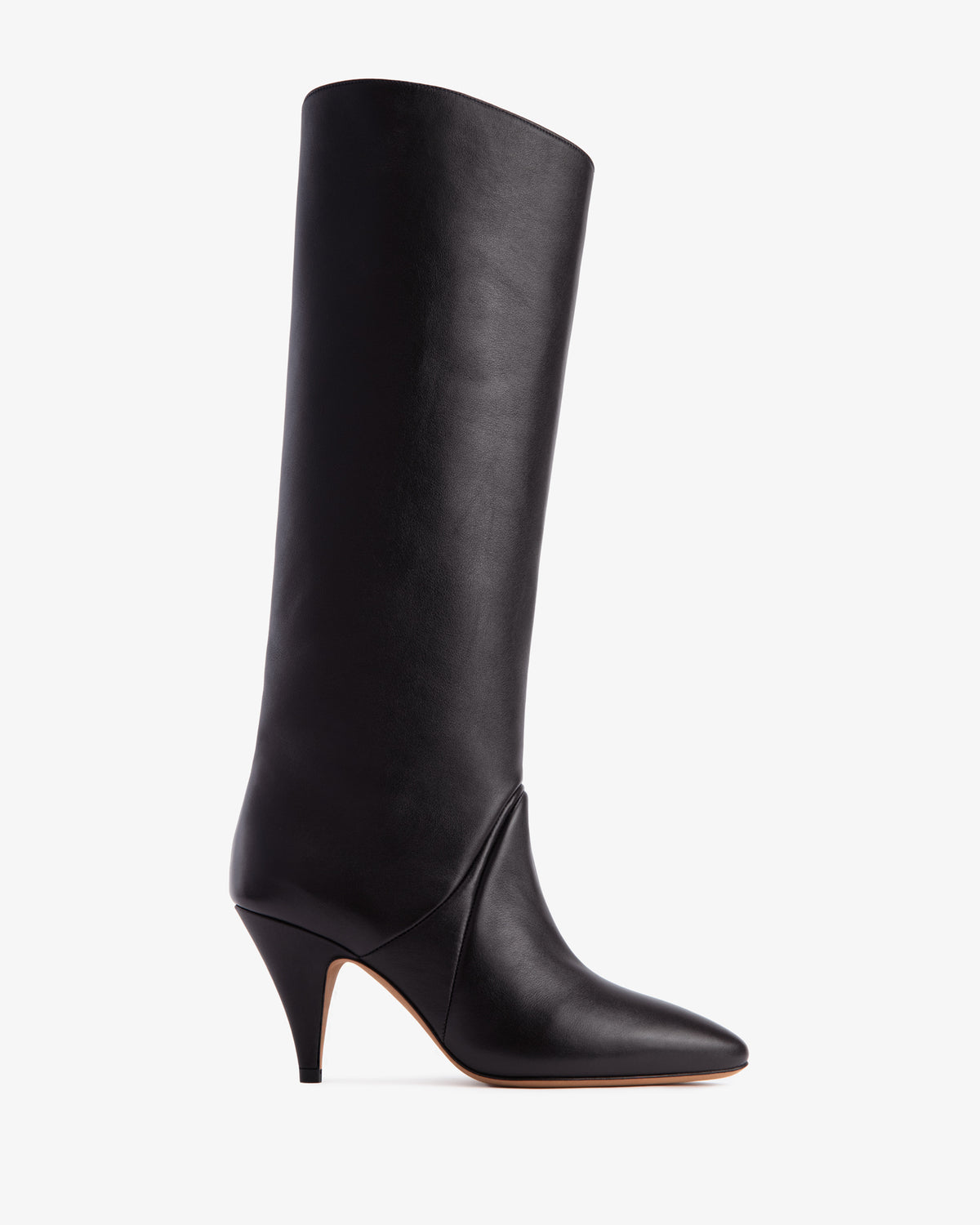 Haze Knee Boot Indigo Creased Leather