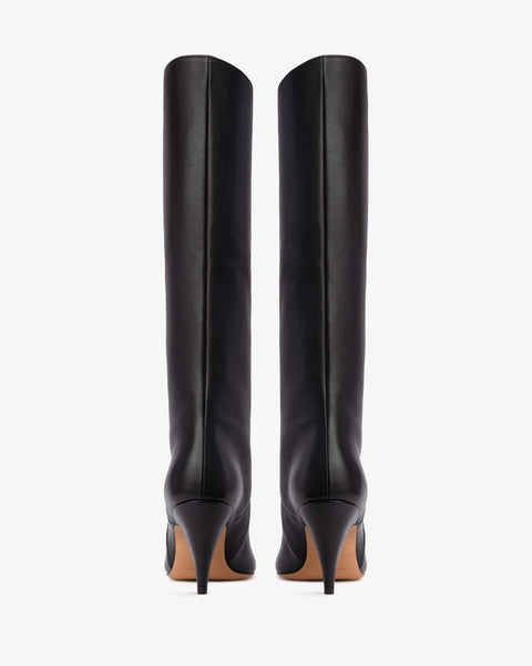 Haze Knee Boot Indigo Creased Leather