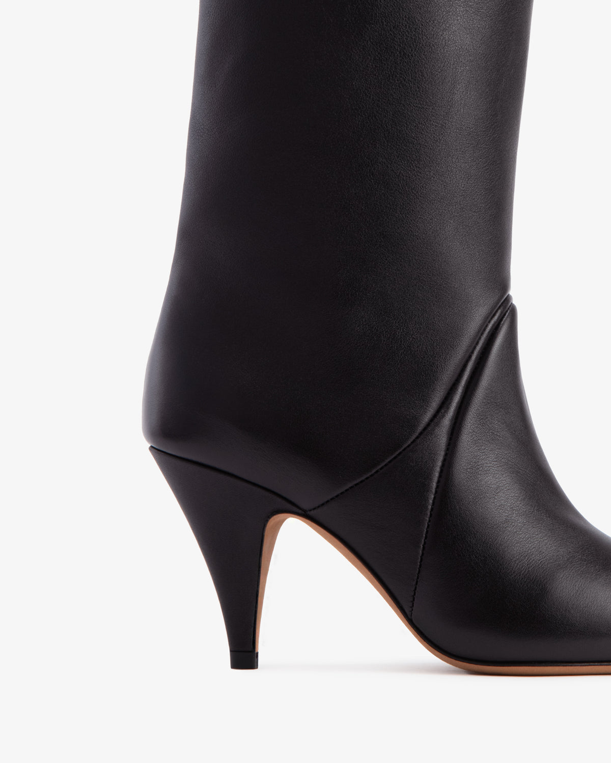 Haze Knee Boot Indigo Creased Leather