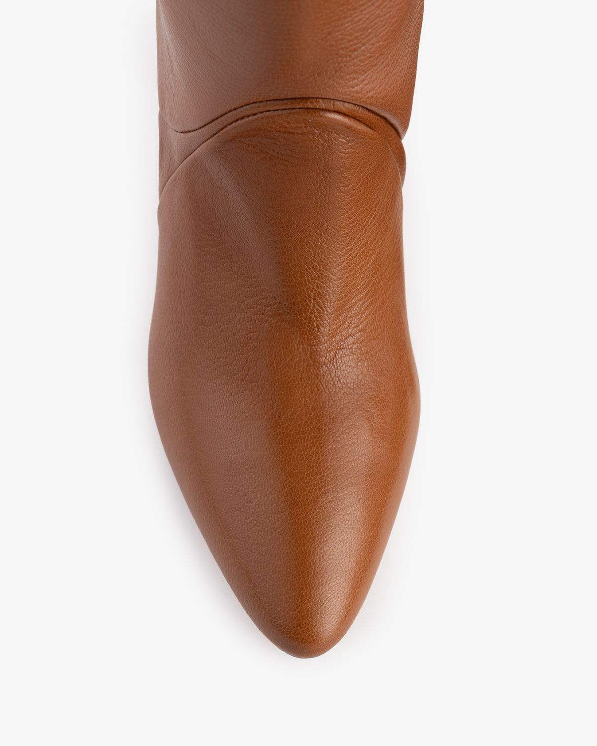 Haze Knee Boot Tan Grained Leather