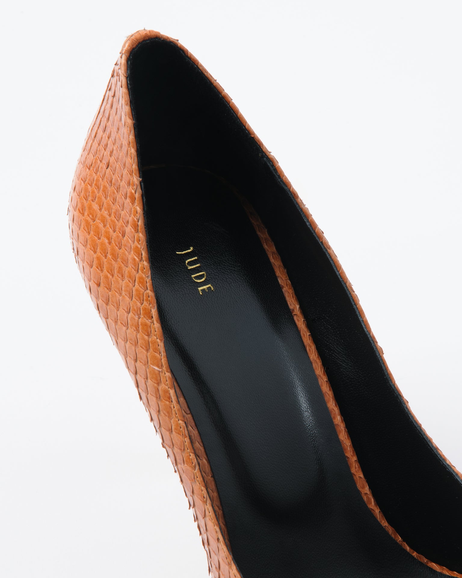 Haze Pump Tan Python Leather – JUDE