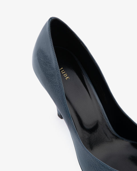 Haze Pump Pigeon Grained Leather