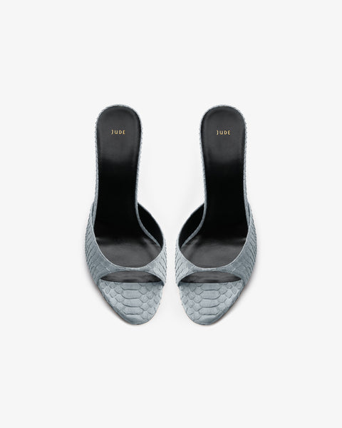 Haze Sandal Grey Python Leather