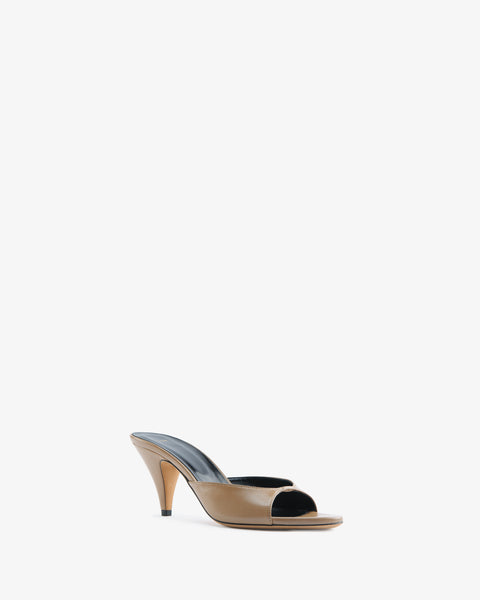 Haze Sandal Beige Leather