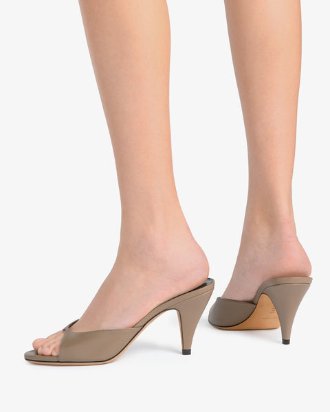 Haze Sandal Beige Leather