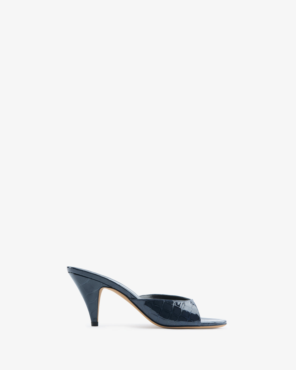 Haze Sandal Ink Croc Embossed Leather