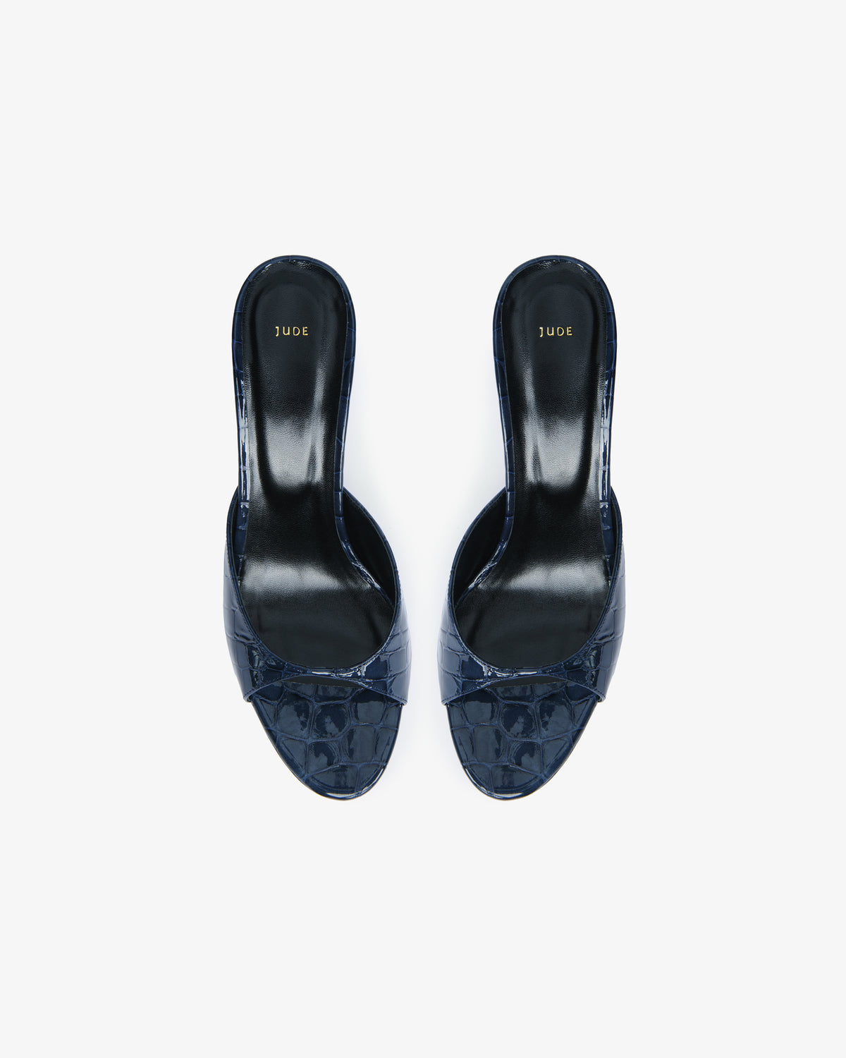 Haze Sandal Ink Croc Embossed Leather