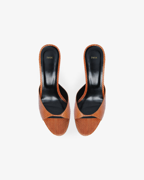 Haze Sandal Tan Python Leather