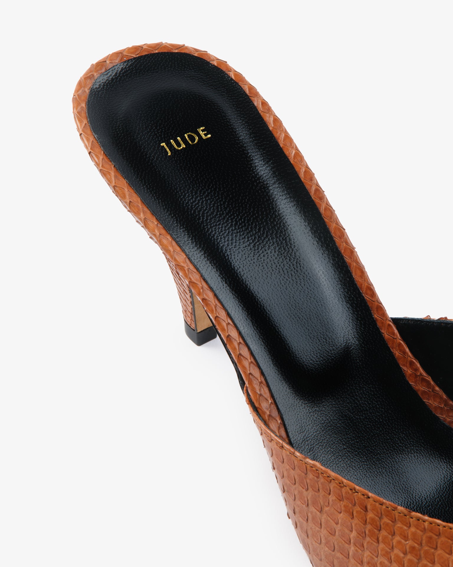 Haze Sandal Tan Python Leather – JUDE