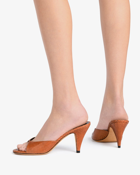 Haze Sandal Tan Python Leather