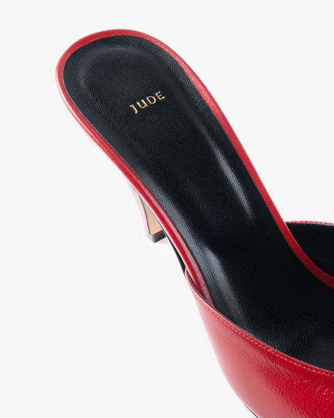 Haze Sandal Red Creased Leather