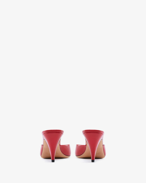 Haze Sandal Red Creased Leather