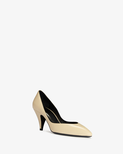 Haze Pump in Ivory Leather - Second Image