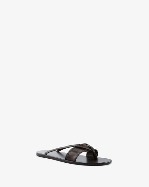 Helena Flat Mocha Leather
