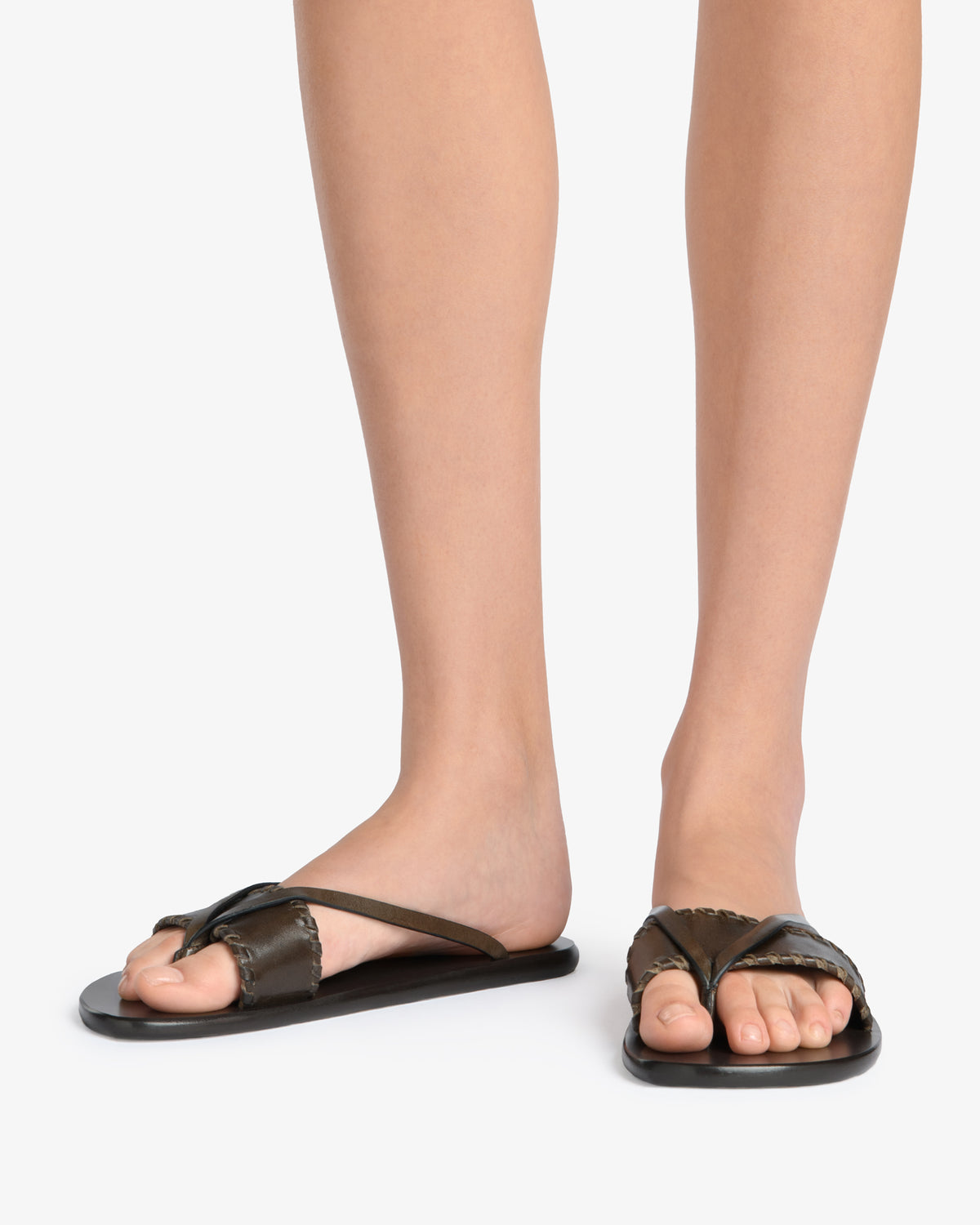 Helena Flat Mocha Leather