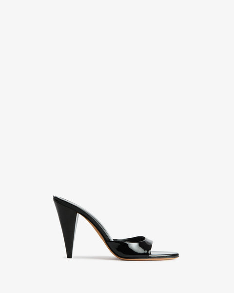 Hew Mule Black Patent Leather