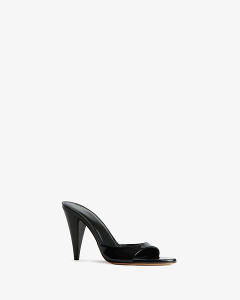 Hew Mule Black Patent Leather