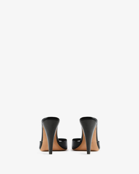 Hew Mule Black Patent Leather