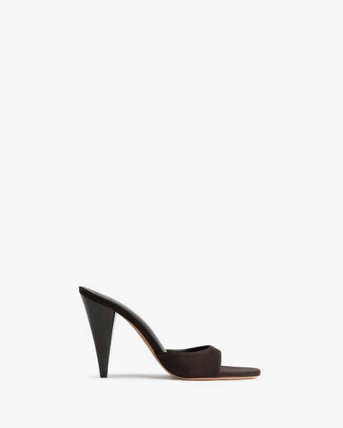 Hew Mule Brown Nubuck Leather