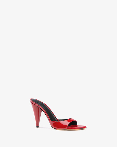 Hew Mule Red Patent Leather