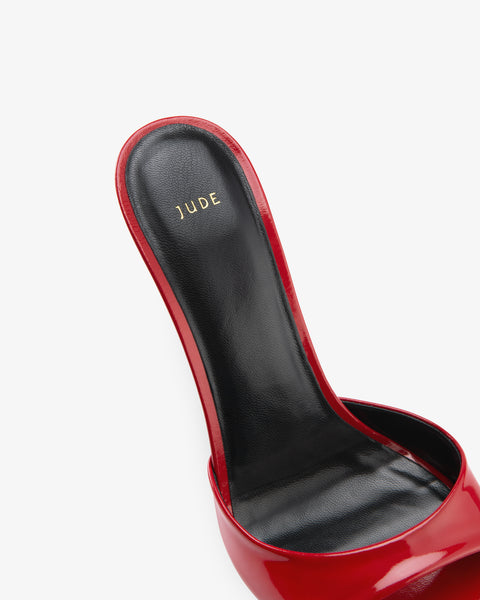 Hew Mule Red Patent Leather