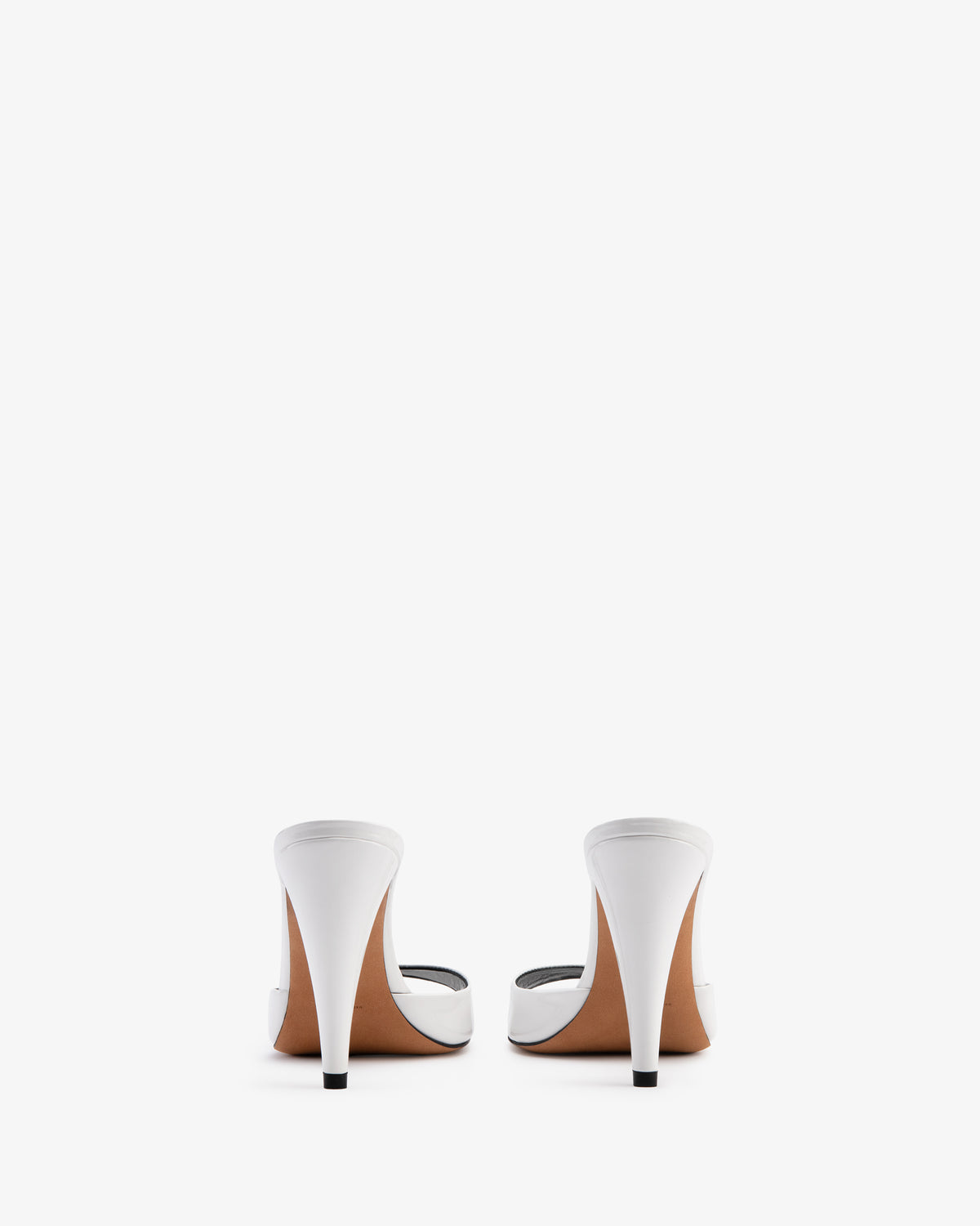 Hew Mule White Patent Leather
