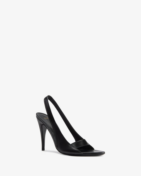 Ibis Slingback Black Nappa Leather
