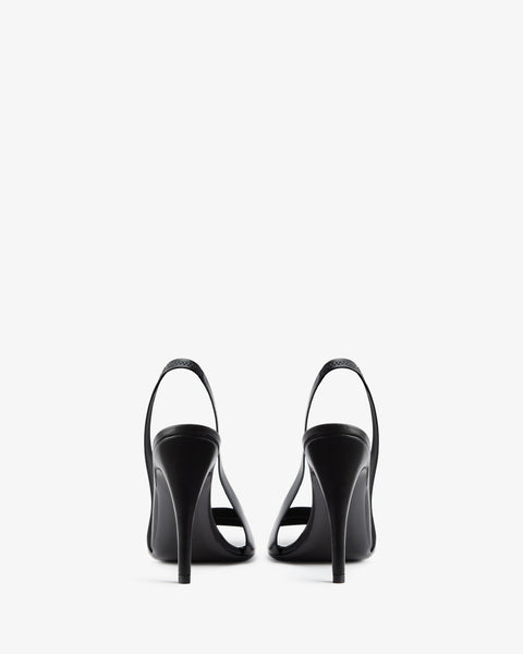 Ibis Slingback Black Nappa Leather